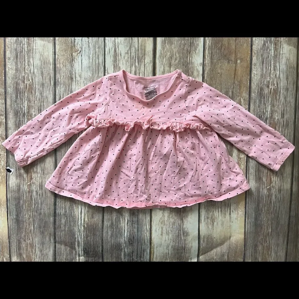 Toddler Hearts Babydoll Top